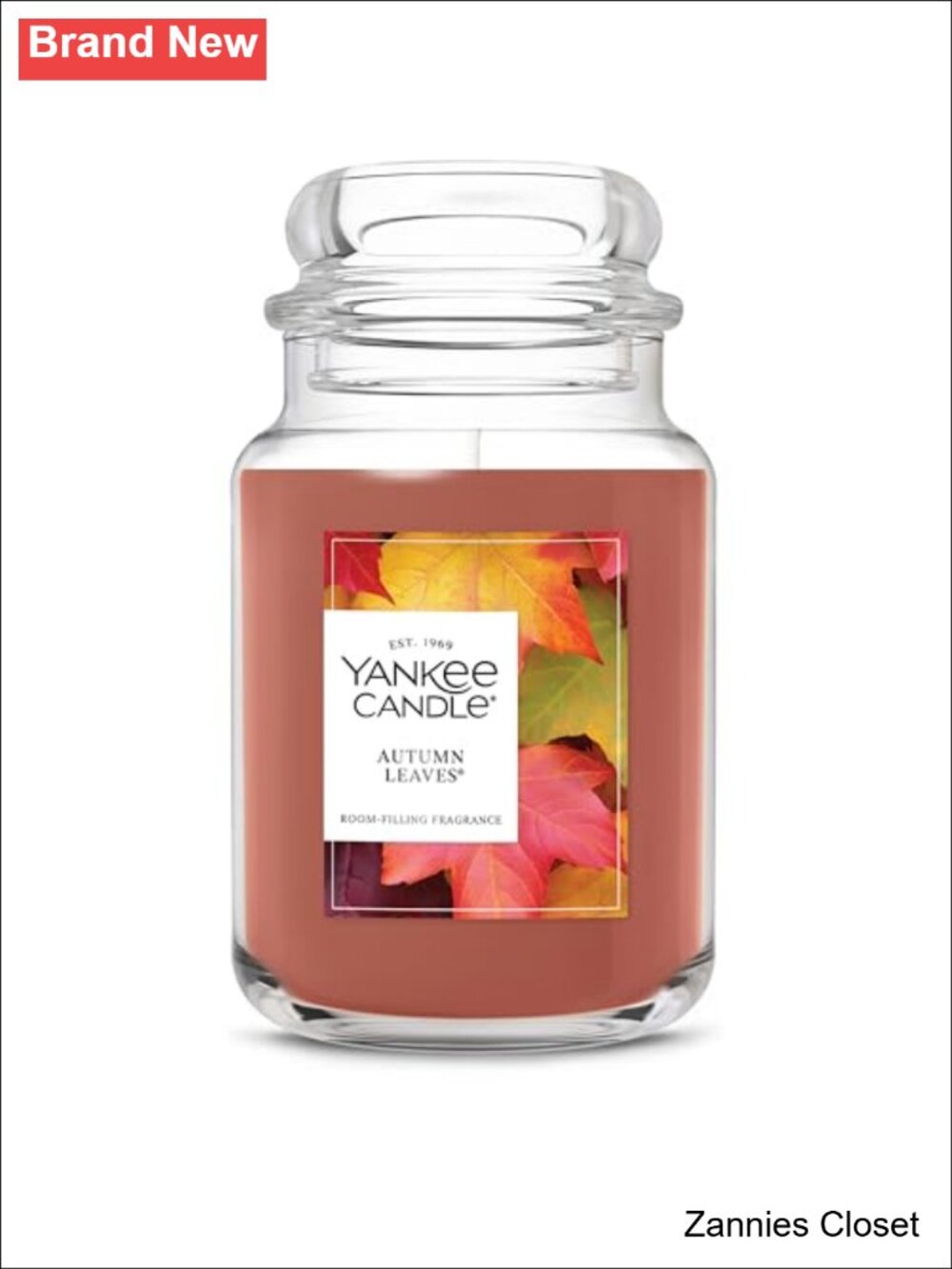 👻 Yankee Candle 22oz Large Jar Candle Autumn Leaves Fall Scent Home Decor